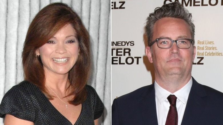 Valerie Bertinelli and Matthew Perry side by side