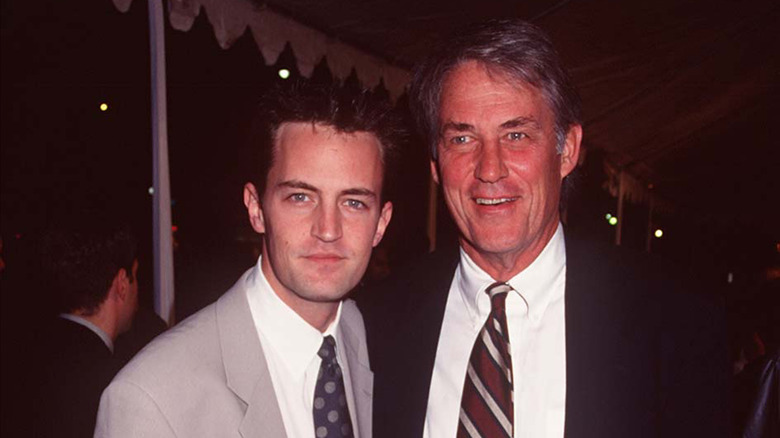 John Bennett Perry and Matthew Perry posing