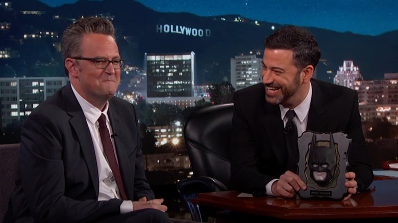 Jimmy Kimmel with Matthew Perry 