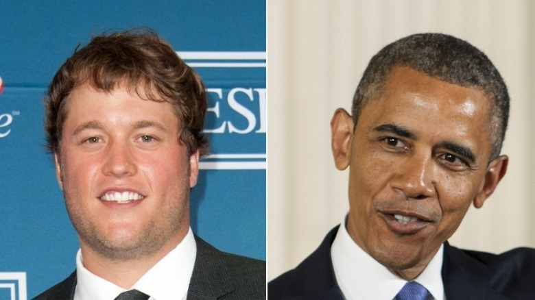 Matthew Stafford President Barack Obama