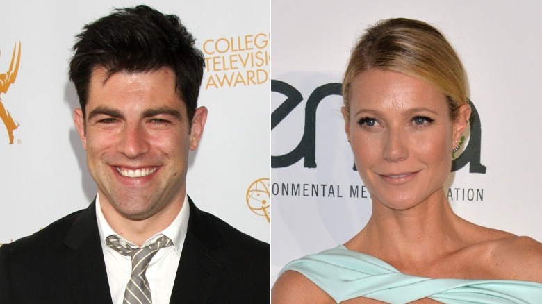 Max Greenfield and Gwyneth Paltrow side by side