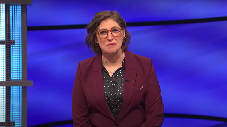 Mayim Bialik hosting Jeopardy!