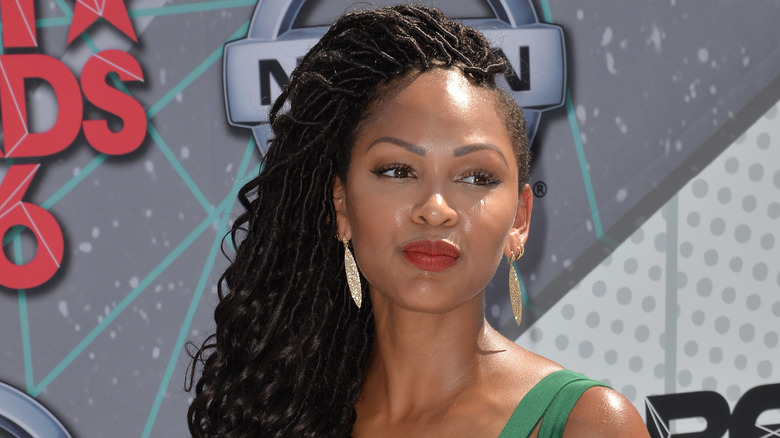 Meagan Good posing at the BET Awards