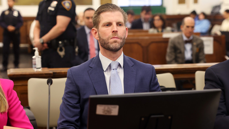 Eric Trump attending trial