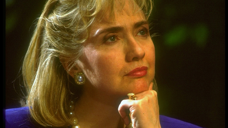 Hilary Clinton listening