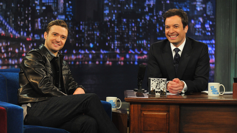 Justin Timberlake and Jimmy Fallon smiling together