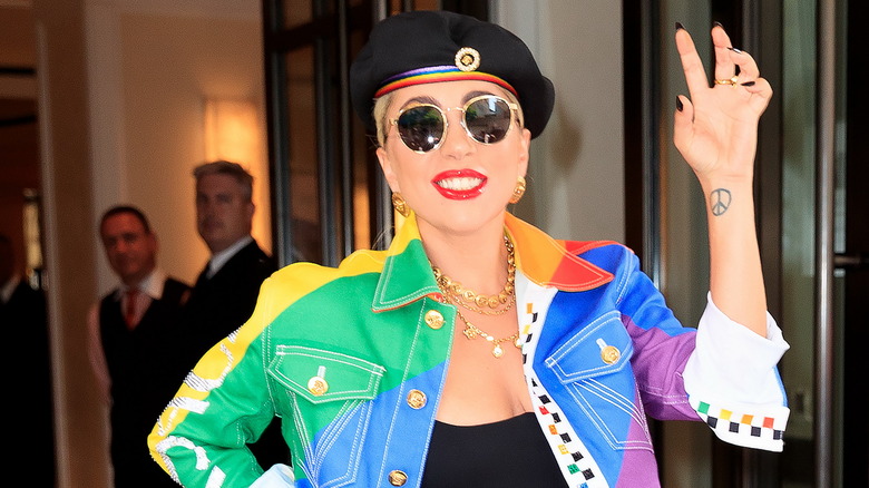 Lady Gaga pride beret