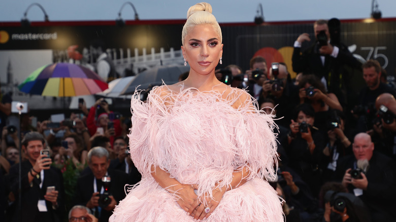 Lady Gaga fluffy ballgown