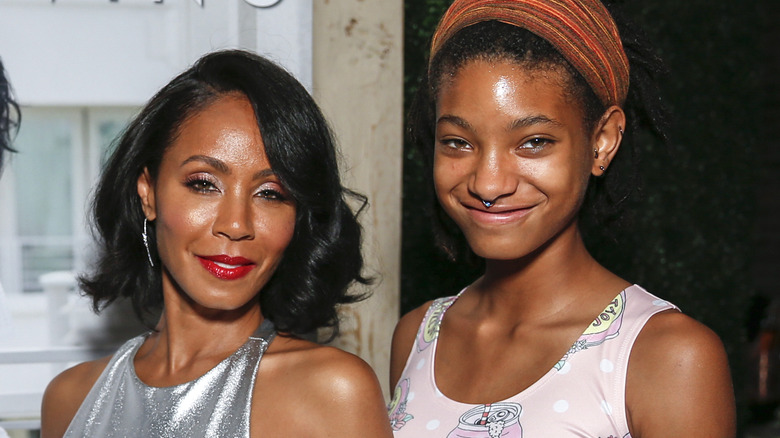 Jada Pinkett Smith and Willow Smith pose together in 2017