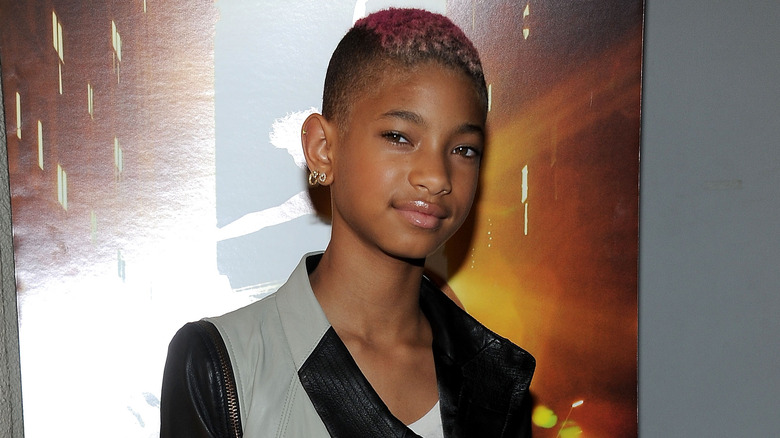 Willow Smith shows off a shaved head in 2012