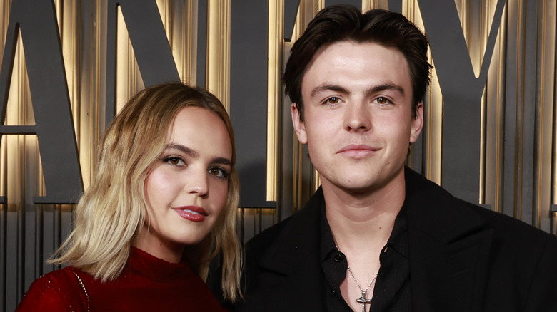 Bailee Madison and Blake Richardson posing at Vanity Fair event