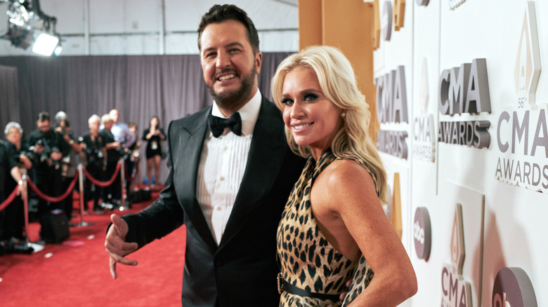 Luke Bryan Caroline Bryan red carpet