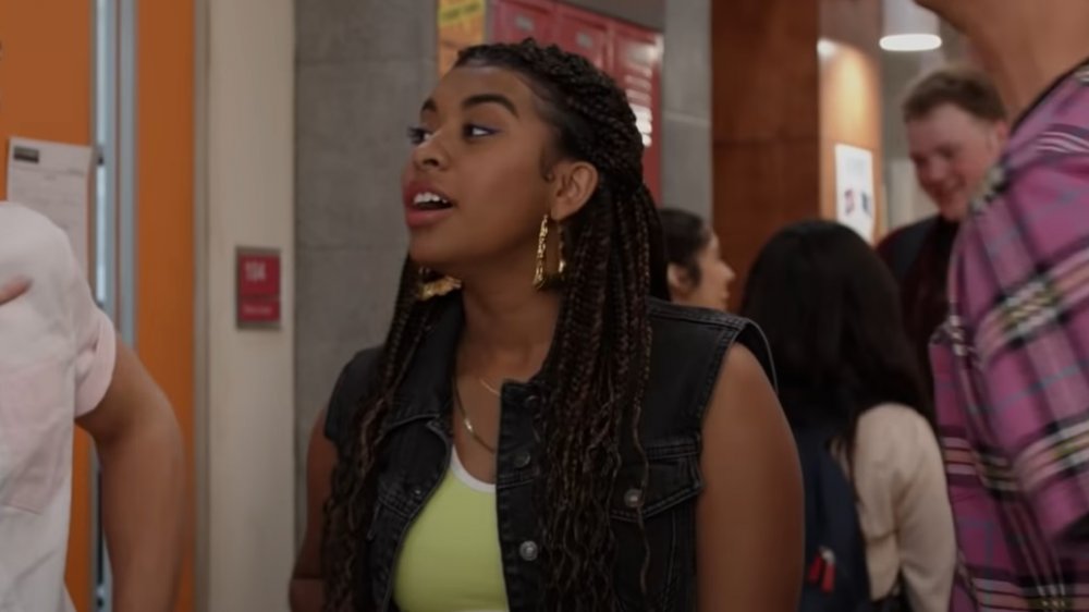 Alycia Pascual-Pena as Aisha in the Saved by the Bell reboot trailer