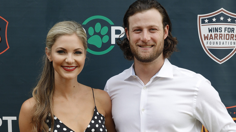 Gerrit Cole on the red carpet with wife Amy