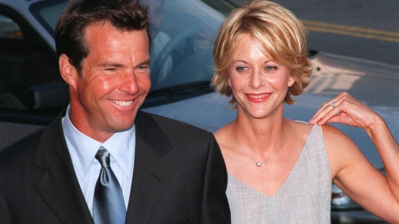 Meg Ryan and Dennis Quaid laughing 