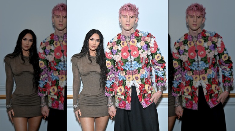 Megan Fox and Machine Gun Kelly posing together