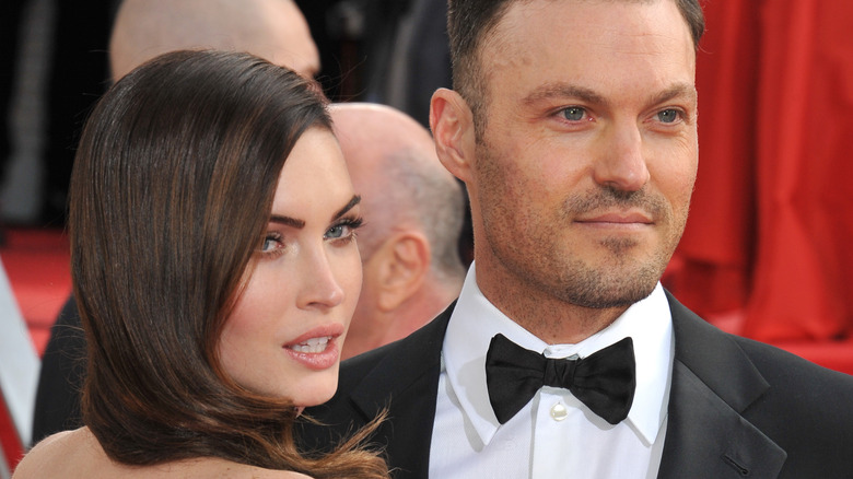 Megan Fox and Brian Austin Green at the Golden Globes