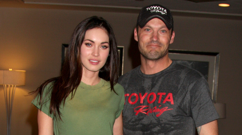 Megan Fox and Brian Austin Green attend the Toyota Grand Prix