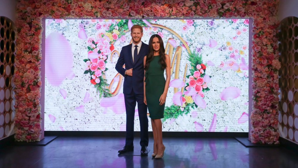 Prince Harry wax figure, Meghan Markle wax figure