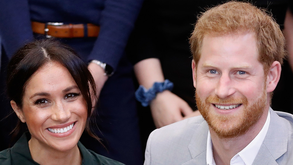 Meghan Markle and Prince Harry smiling