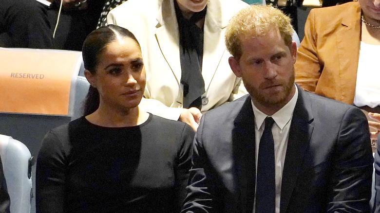 Meghan Markle Prince Harry glum