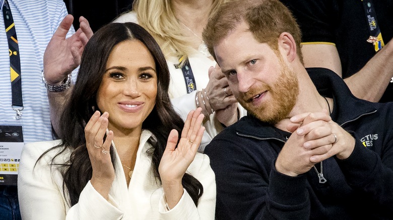 Meghan Markle and Prince Harry at an event