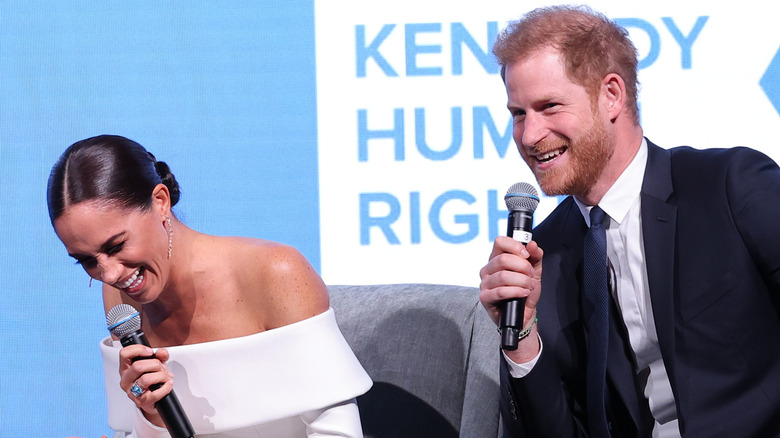 Meghan Markle, Prince Harry laughing