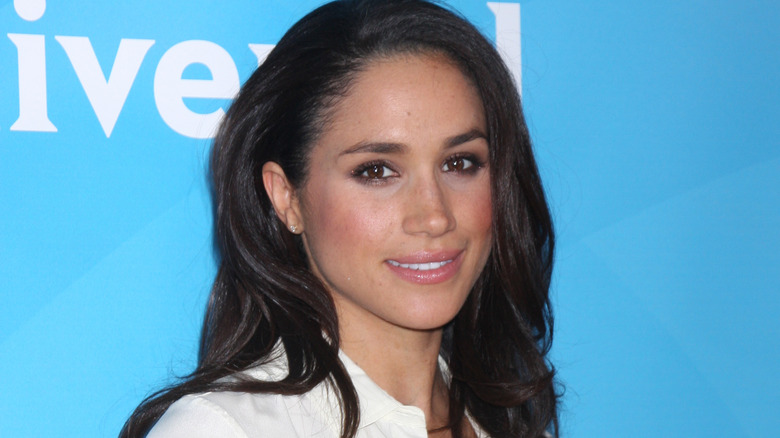 Younger Meghan Markle Half Smile