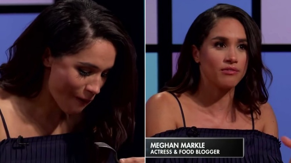 Screenshots of Meghan Markle on Chopped Junior 