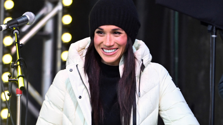 Meghan Markle smiling at the Invictus Games