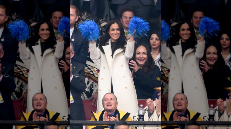 Meghan Markle cheering in the stands at the Invictus Games