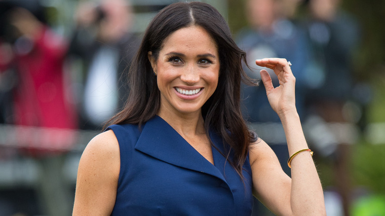 Meghan Markle smiling