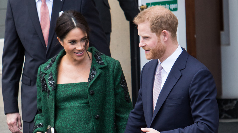 Meghan Markle, Prince Harry walking