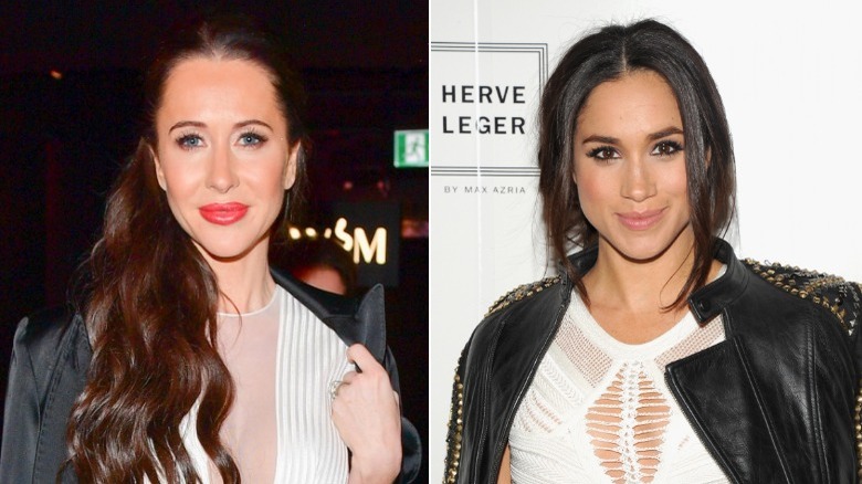 Jessica Mulroney Meghan Markle split image