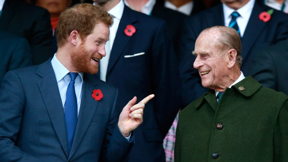 Prince Harry and Prince Philip