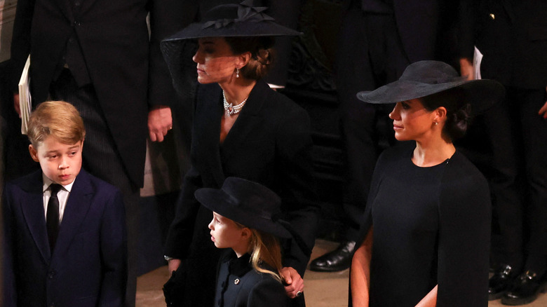 Kate Middleton Meghan Markle funeral