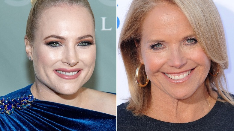 Meghan McCain and Katie Couric in file photos