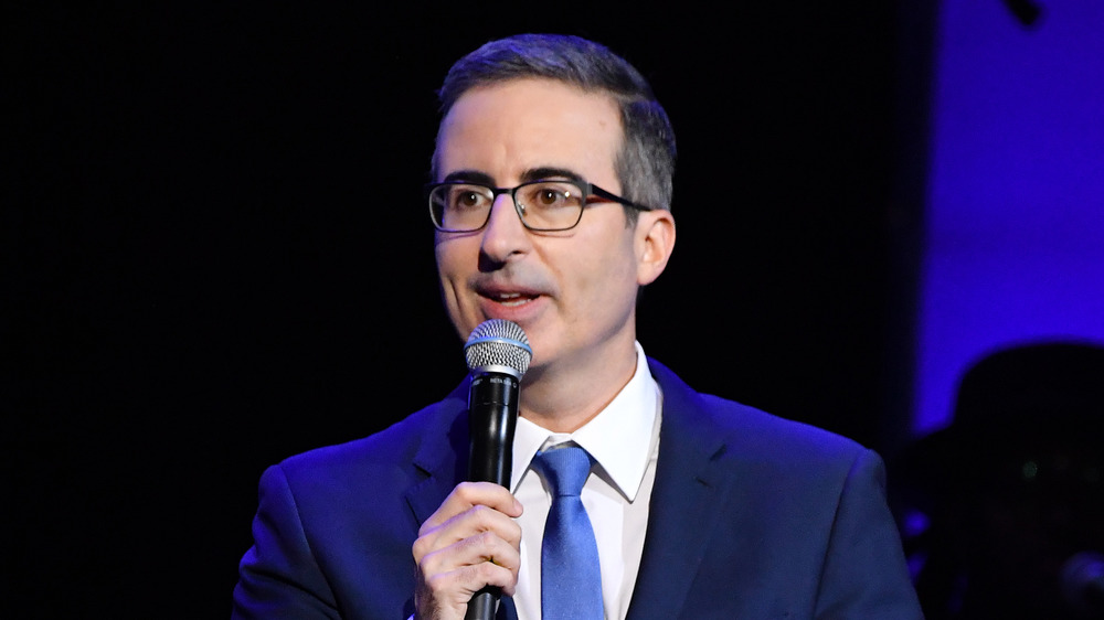 John Oliver doing a standup routine