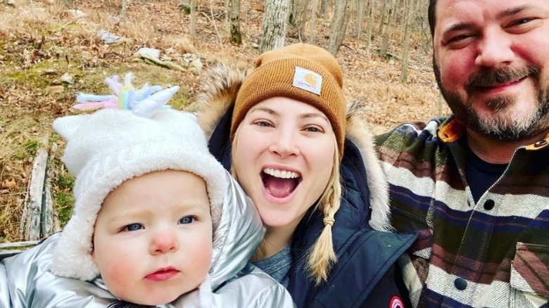 Meghan McCain, Ben Domenech, and daughter Liberty 