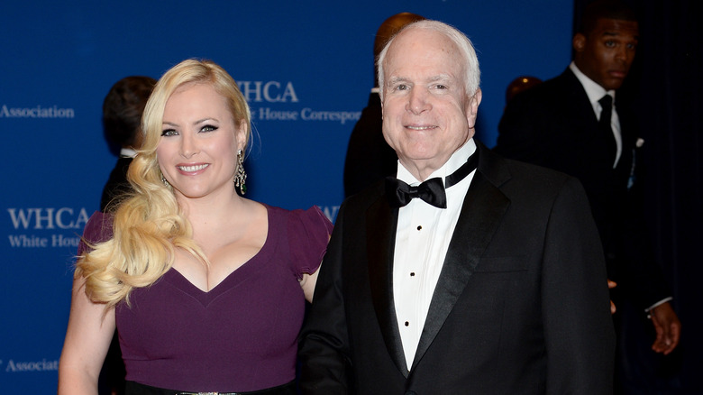 Megan McCain and Senator John McCain attending the 100th Annual White House Correspondents' Association Dinner