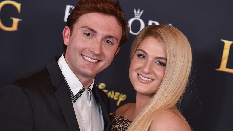 Meghan Trainor and Daryl Sabara smiling 