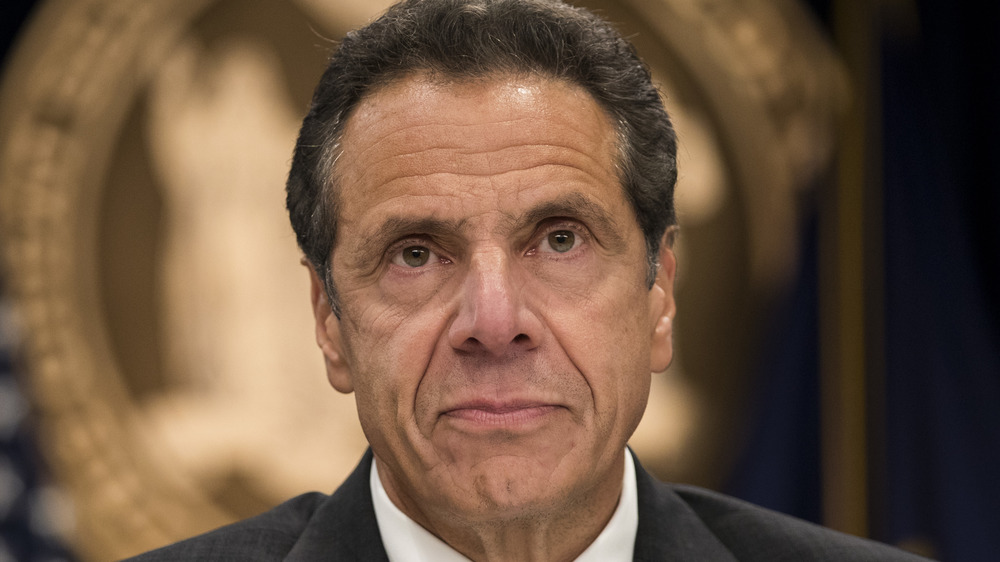 Andrew Cuomo speaks during press conference