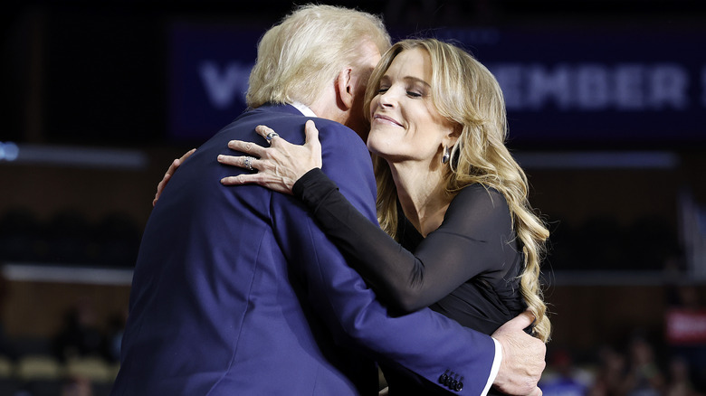 Donald Trump and Megyn Kelly hugging