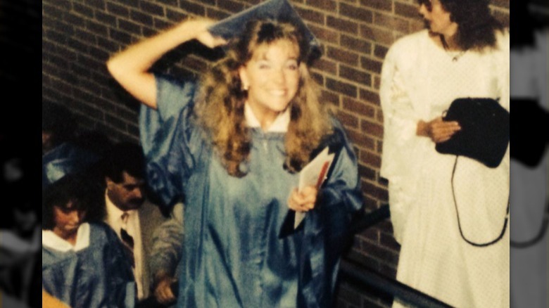 Megyn Kelly poses during her high school graduation