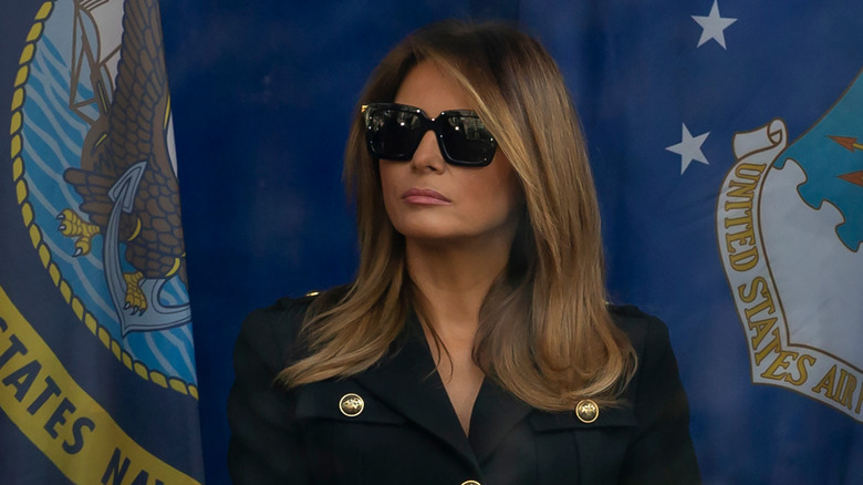 Melanie Trump wearing sunglasses