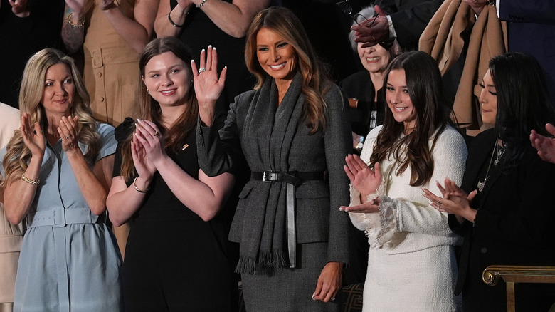 Melania Trump at Donald Trump's congressional address