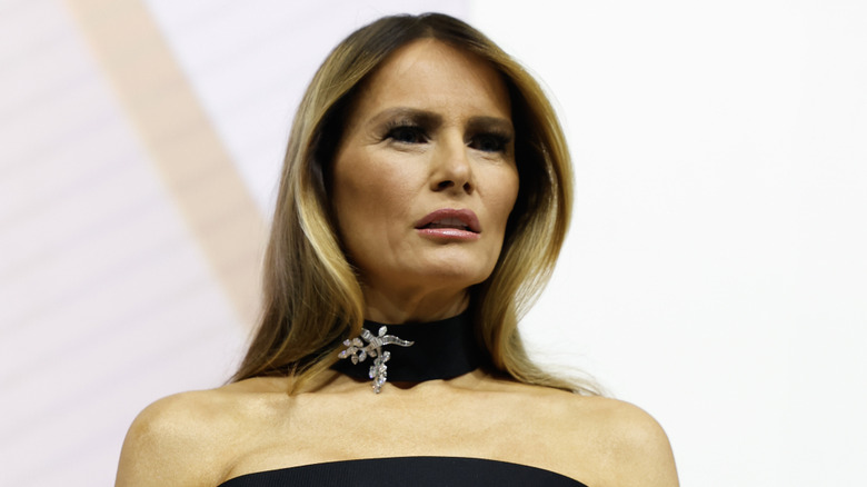 Melania Trump wearing a choker