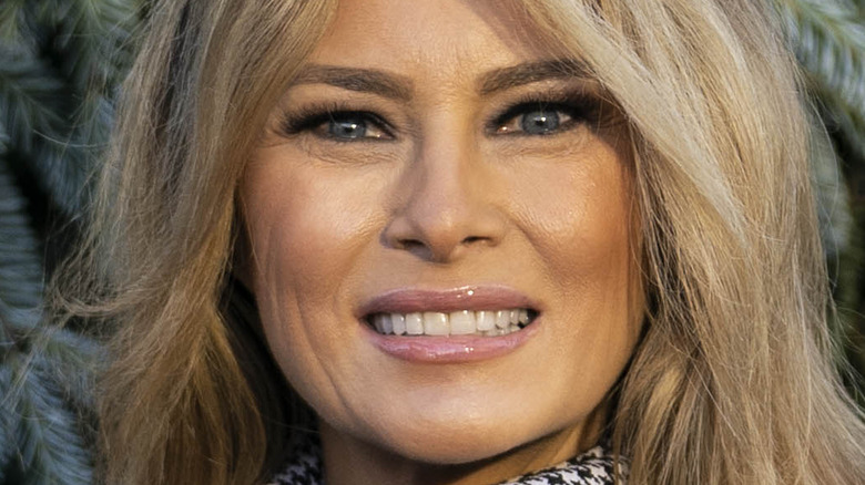 Melania Trump nude lip smiling