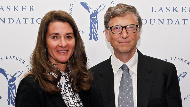 Melinda Gates and Bill Gates smiling