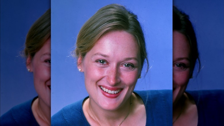 Young Meryl Streep smiling